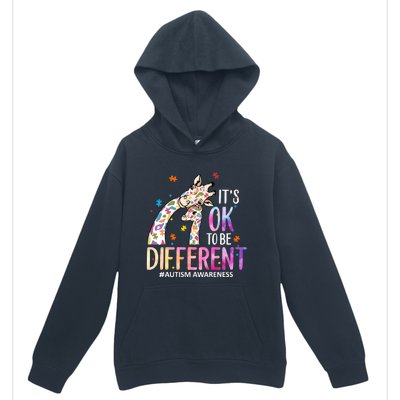 Its Ok To Be Different Autism Awareness Acceptance Be Kind Urban Pullover Hoodie