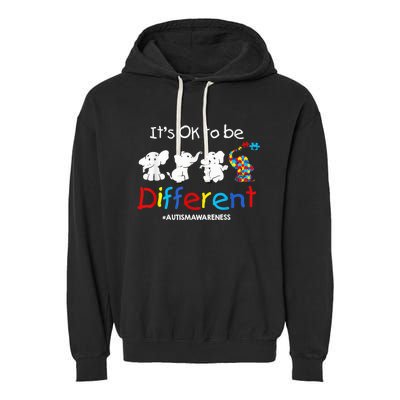 Its Ok To Be Different Autism Awareness Acceptance Wo Kid Garment-Dyed Fleece Hoodie