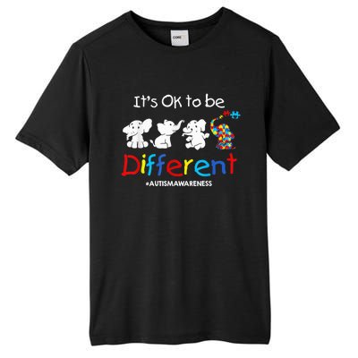 Its Ok To Be Different Autism Awareness Acceptance Wo Kid Tall Fusion ChromaSoft Performance T-Shirt