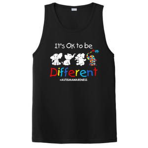 Its Ok To Be Different Autism Awareness Acceptance Wo Kid PosiCharge Competitor Tank