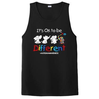 Its Ok To Be Different Autism Awareness Acceptance Wo Kid PosiCharge Competitor Tank