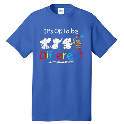 Its Ok To Be Different Autism Awareness Acceptance Wo Kid Tall T-Shirt