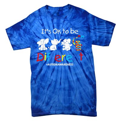 Its Ok To Be Different Autism Awareness Acceptance Wo Kid Tie-Dye T-Shirt