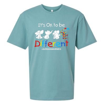 Its Ok To Be Different Autism Awareness Acceptance Wo Kid Sueded Cloud Jersey T-Shirt