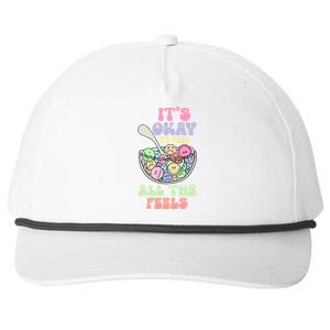 Its Okay To Feel All Feels Psychologists Snapback Five-Panel Rope Hat