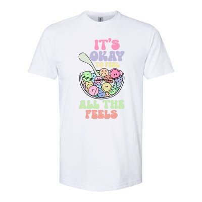 Its Okay To Feel All Feels Psychologists Softstyle® CVC T-Shirt