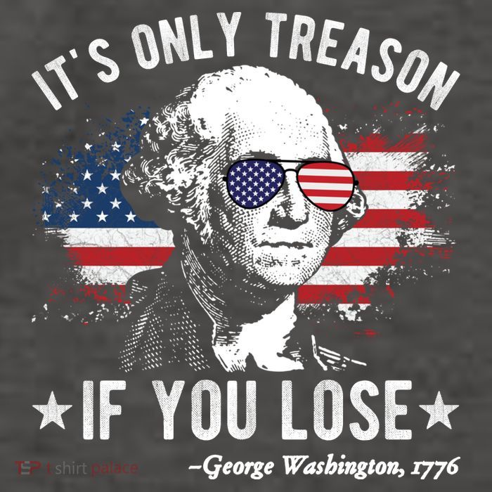 It's Only Treason If You Lose Funny George Washington 4th Of July Vector Backpack
