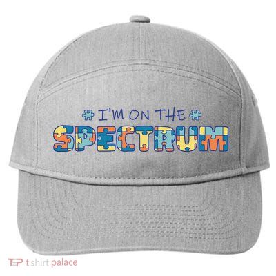 I'm On The Spectrum Autism Awareness 7-Panel Snapback Hat