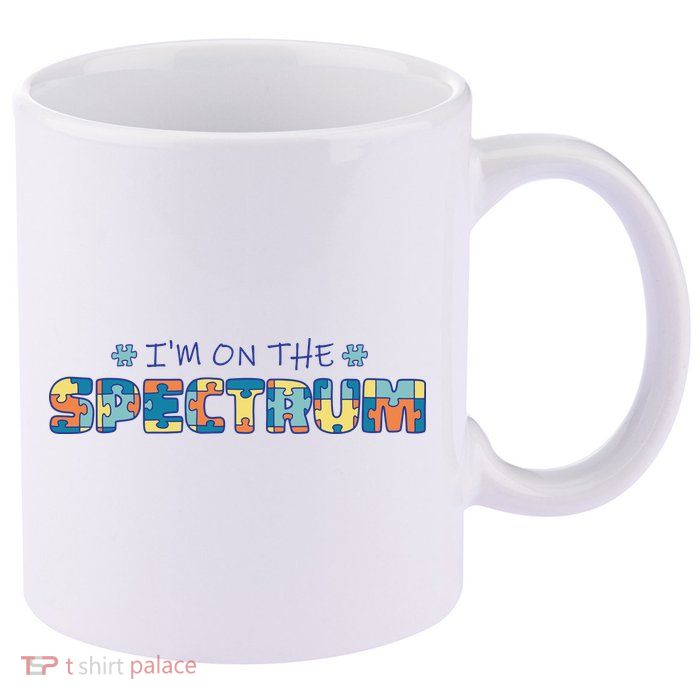 I'm On The Spectrum Autism Awareness 11oz C Handle Ceramic Mug