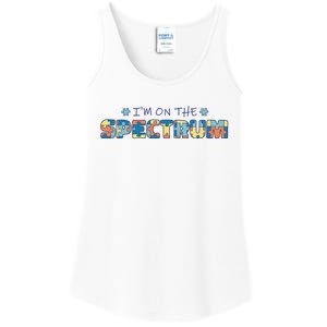 I'm On The Spectrum Autism Awareness Ladies Essential Tank