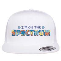 I'm On The Spectrum Autism Awareness Flat Bill Trucker Hat