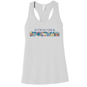 I'm On The Spectrum Autism Awareness Women's Racerback Tank