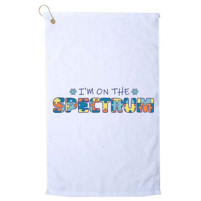 I'm On The Spectrum Autism Awareness Golf Towel