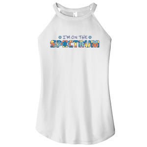 I'm On The Spectrum Autism Awareness Women's Perfect Tri Rocker Tank