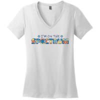 I'm On The Spectrum Autism Awareness Women's V-Neck T-Shirt