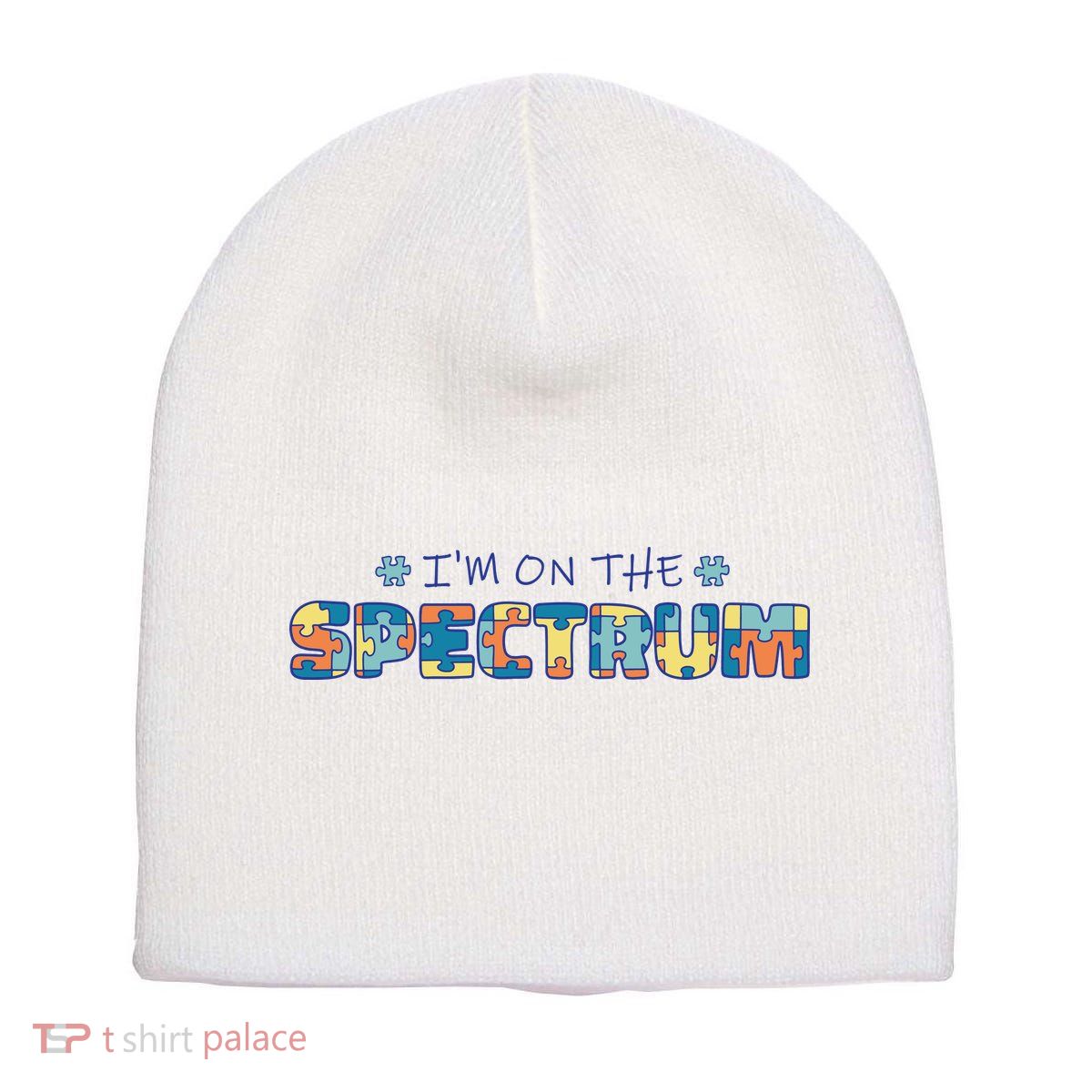 I'm On The Spectrum Autism Awareness Short Acrylic Beanie