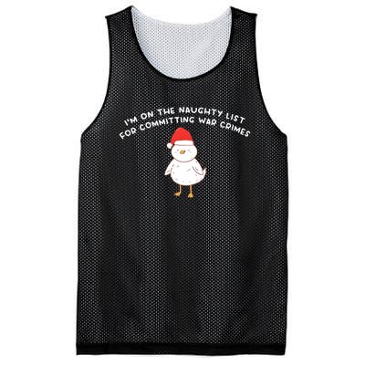 IM On The Naughty List For Committing War Crimes Mesh Reversible Basketball Jersey Tank