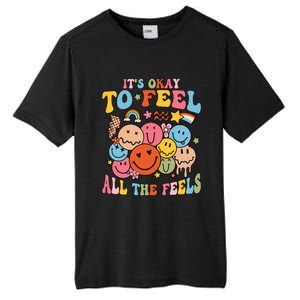 ItS Okay To Feel All The Feel Tal Health Emotions Gift Tall Fusion ChromaSoft Performance T-Shirt