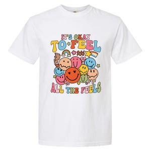 ItS Okay To Feel All The Feel Tal Health Emotions Gift Garment-Dyed Heavyweight T-Shirt