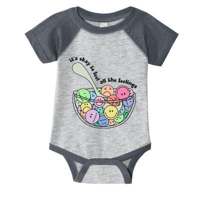Its Okay To Feel All The Feelings Infant Baby Jersey Bodysuit