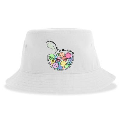 Its Okay To Feel All The Feelings Sustainable Bucket Hat