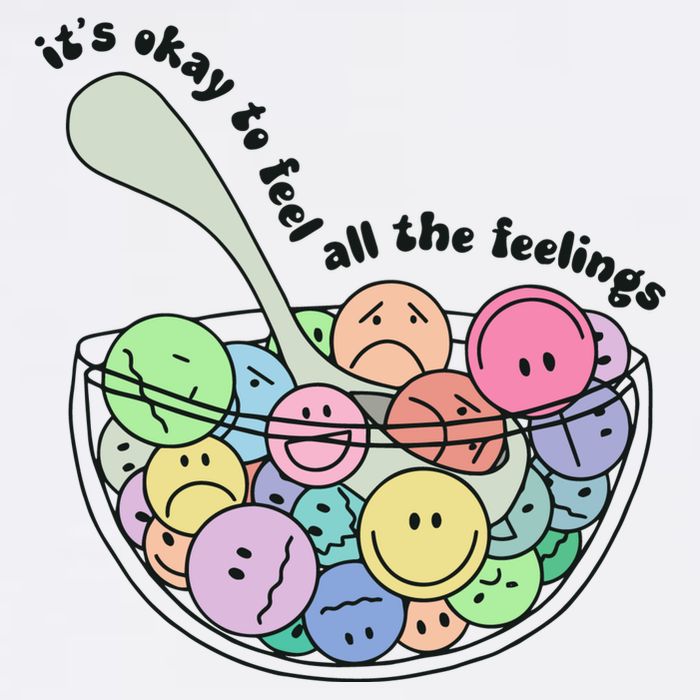 Its Okay To Feel All The Feelings Cooling Performance Long Sleeve Crew