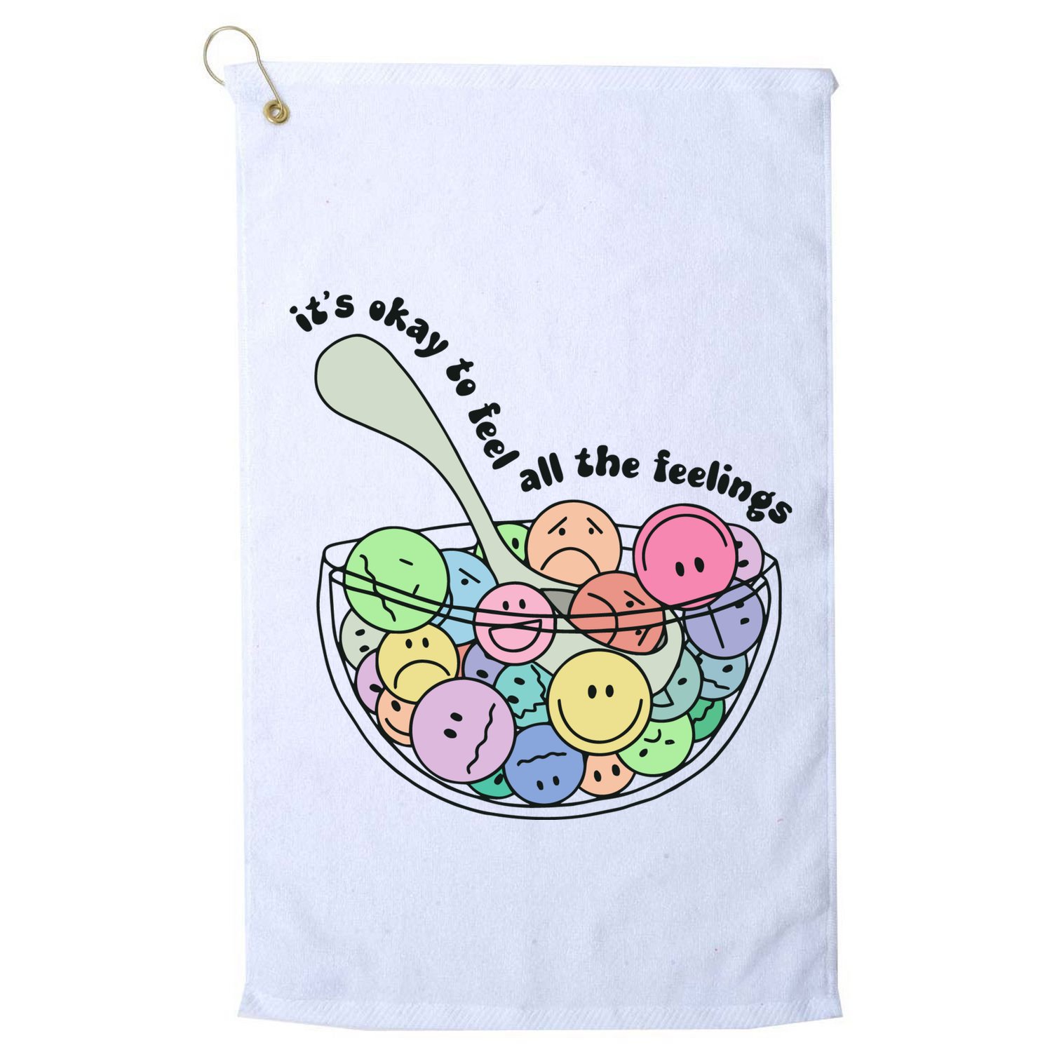 Its Okay To Feel All The Feelings Golf Towel