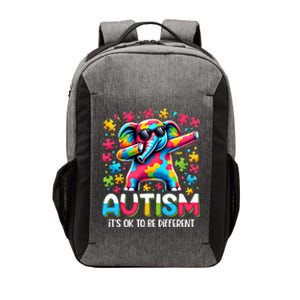 It’S Ok To Be Different Autism Awareness Dabbing Elephant Gift Vector Backpack