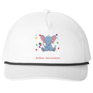 It's Ok To Be Different Elephant Autism Awareness Snapback Five-Panel Rope Hat