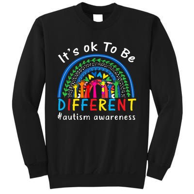 It's Ok To Be Different Autism Awareness Rainbow Sweatshirt