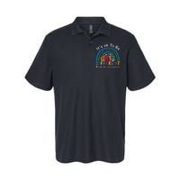 It's Ok To Be Different Autism Awareness Rainbow Softstyle Adult Sport Polo