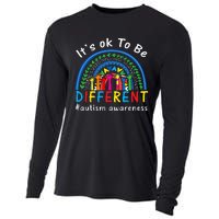 It's Ok To Be Different Autism Awareness Rainbow Cooling Performance Long Sleeve Crew