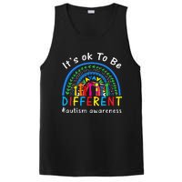 It's Ok To Be Different Autism Awareness Rainbow PosiCharge Competitor Tank