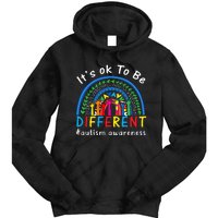 It's Ok To Be Different Autism Awareness Rainbow Tie Dye Hoodie