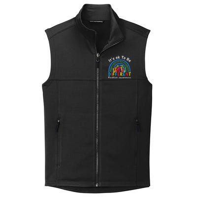 It's Ok To Be Different Autism Awareness Rainbow Collective Smooth Fleece Vest