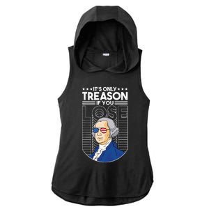 It's Only Treason if You Lose George Washington Ladies PosiCharge Tri-Blend Wicking Draft Hoodie Tank