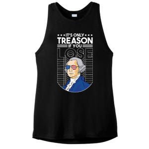 It's Only Treason if You Lose George Washington Ladies PosiCharge Tri-Blend Wicking Tank