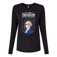 It's Only Treason if You Lose George Washington Womens Cotton Relaxed Long Sleeve T-Shirt