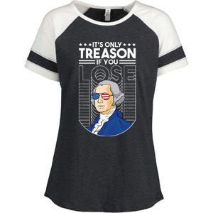 It's Only Treason if You Lose George Washington Enza Ladies Jersey Colorblock Tee