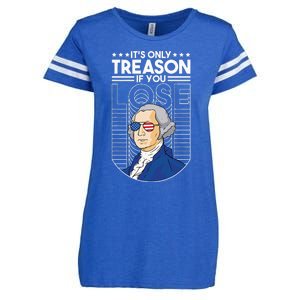 It's Only Treason if You Lose George Washington Enza Ladies Jersey Football T-Shirt