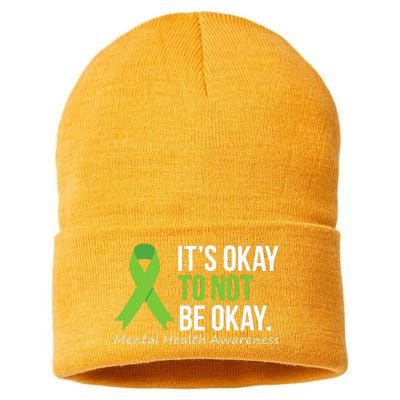 Its Okay To Not Be Okay Mental Health Awareness Sustainable Knit Beanie