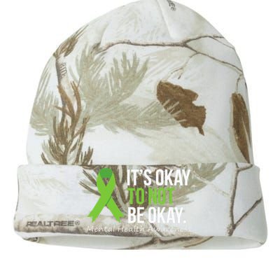 Its Okay To Not Be Okay Mental Health Awareness Kati Licensed 12" Camo Beanie