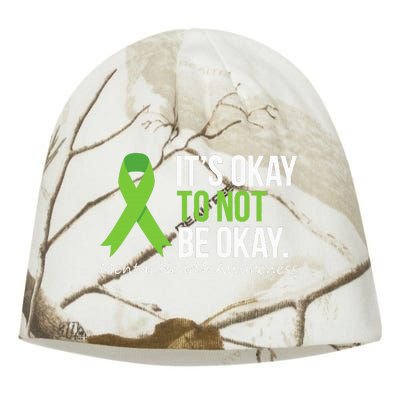 Its Okay To Not Be Okay Mental Health Awareness Kati - Camo Knit Beanie