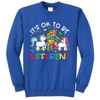 ItS Ok To Be Different Unicorn Puzzle Autism Awareness Meaningful Gift Sweatshirt