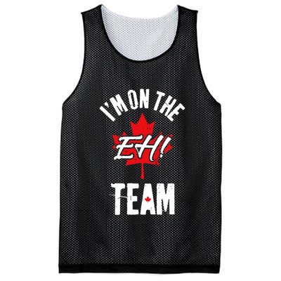 Im On The Eh Team Sports Funny Happy Canada Day Mesh Reversible Basketball Jersey Tank