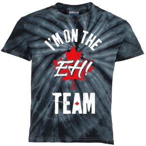 Im On The Eh Team Sports Funny Happy Canada Day Kids Tie-Dye T-Shirt