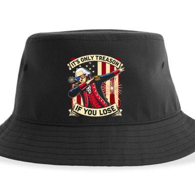 ItS Only Treason If You Lose 4th Of July George Washington Sustainable Bucket Hat