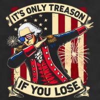 ItS Only Treason If You Lose 4th Of July George Washington Adult Drive Performance Visor
