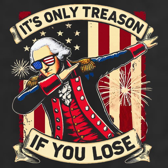 ItS Only Treason If You Lose 4th Of July George Washington Adult Drive Performance Visor