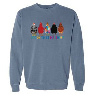 Its Ok To Be Different Cute Chickens Autism Awareness Tee 6178 Garment-Dyed Sweatshirt